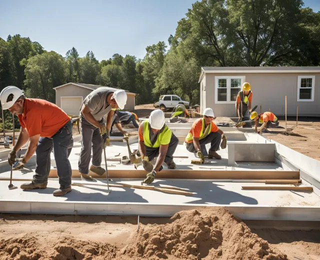 Weatherford Foundation Repair crew on a job site